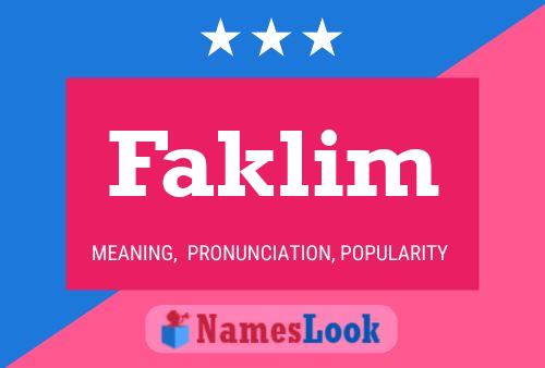 Faklim Naam Poster