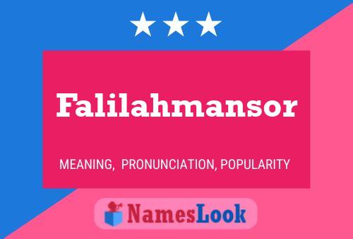 Falilahmansor Naam Poster