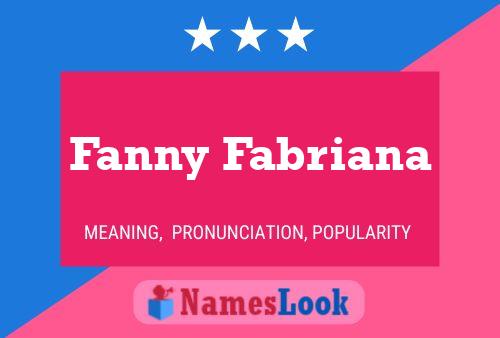 Fanny Fabriana Naam Poster