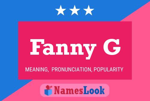 Fanny G Naam Poster