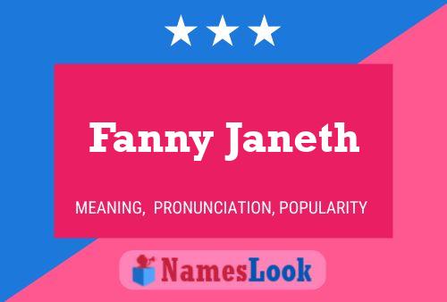 Fanny Janeth Naam Poster