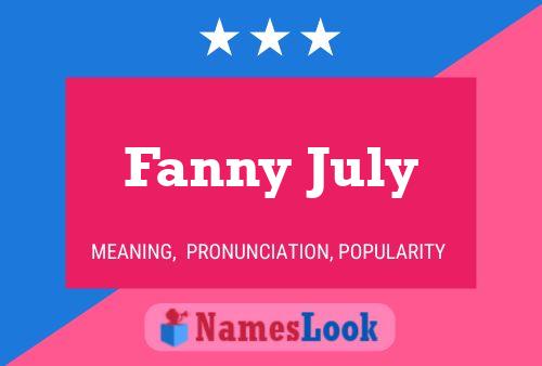 Fanny July Naam Poster