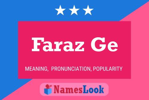 Faraz Ge Naam Poster