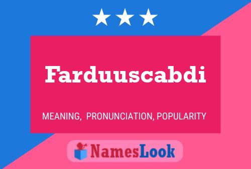 Farduuscabdi Naam Poster