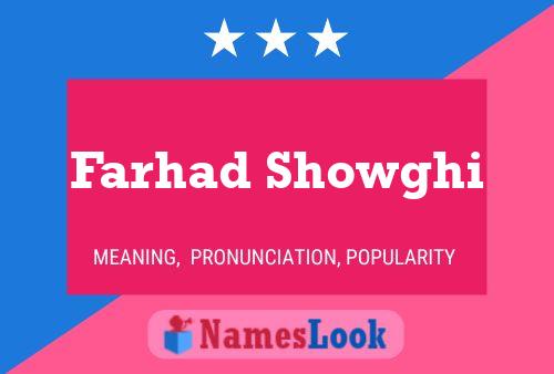 Farhad Showghi Naam Poster