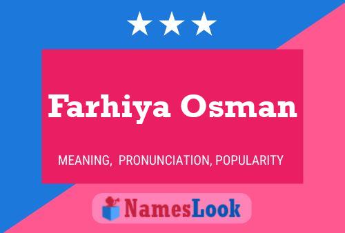 Farhiya Osman Naam Poster