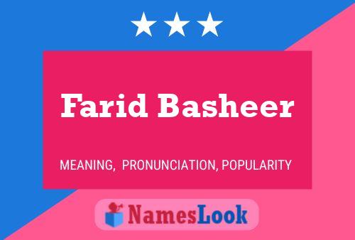 Farid Basheer Naam Poster