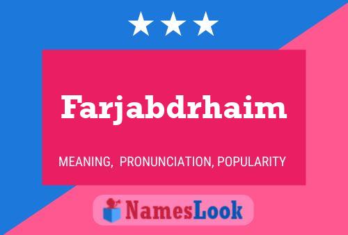 Farjabdrhaim Naam Poster