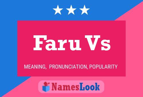 Faru Vs Naam Poster