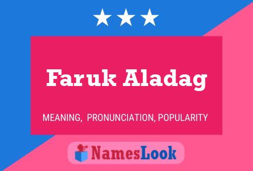 Faruk Aladag Naam Poster