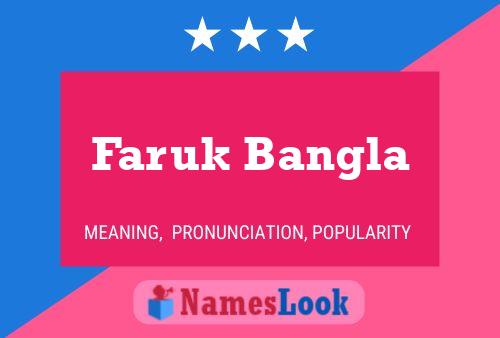 Faruk Bangla Naam Poster