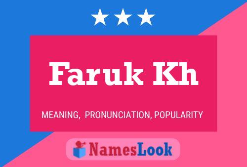 Faruk Kh Naam Poster