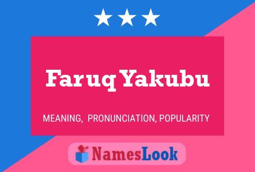 Faruq Yakubu Naam Poster