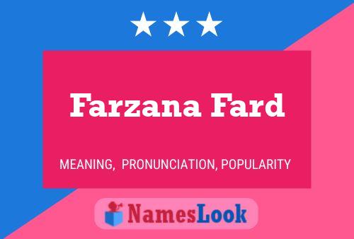 Farzana Fard Naam Poster