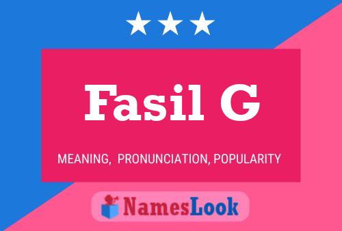 Fasil G Naam Poster