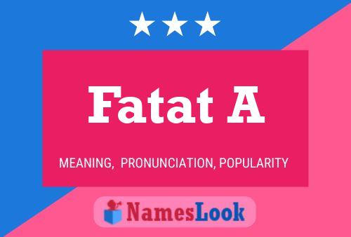 Fatat A Naam Poster