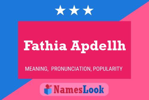 Fathia Apdellh Naam Poster