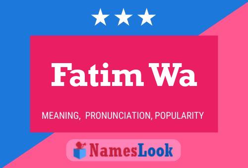 Fatim Wa Naam Poster