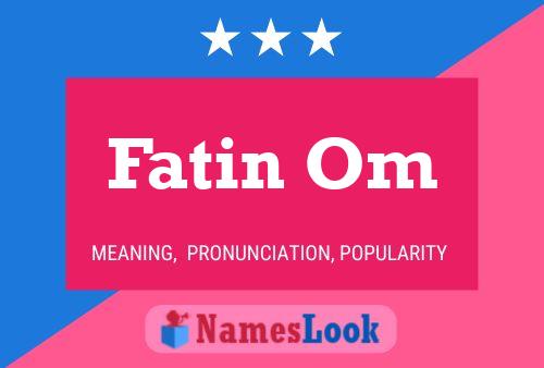 Fatin Om Naam Poster