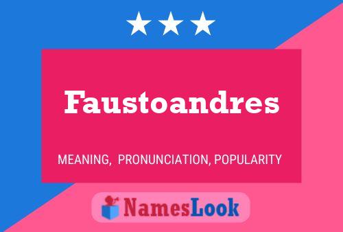 Faustoandres Naam Poster