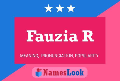 Fauzia R Naam Poster