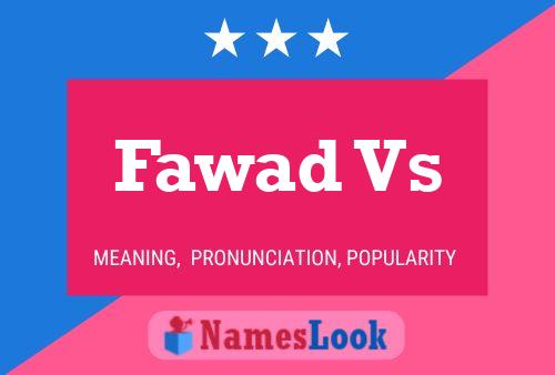 Fawad Vs Naam Poster