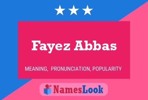 Fayez Abbas Naam Poster