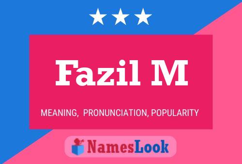 Fazil M Naam Poster