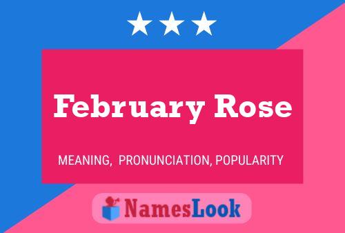 February Rose Naam Poster