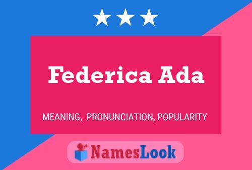 Federica Ada Naam Poster