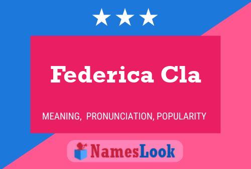 Federica Cla Naam Poster