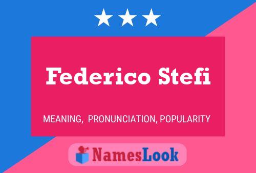 Federico Stefi Naam Poster