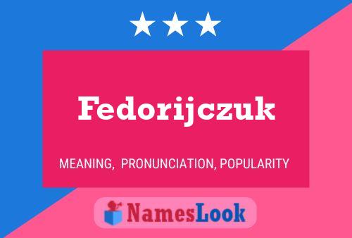 Fedorijczuk Naam Poster