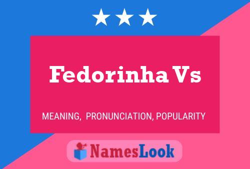 Fedorinha Vs Naam Poster