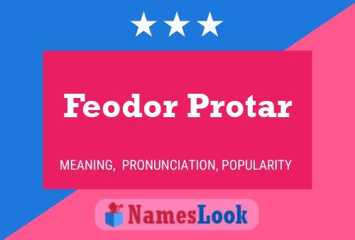 Feodor Protar Naam Poster