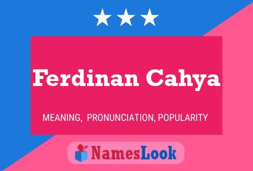 Ferdinan Cahya Naam Poster