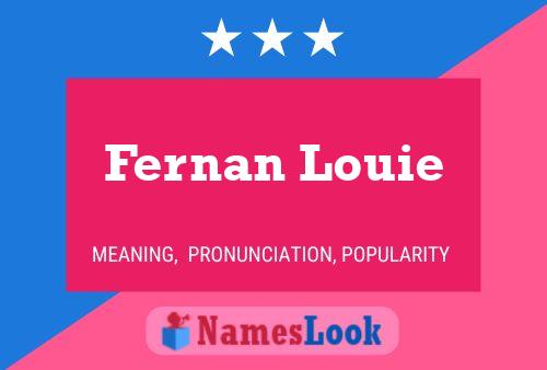 Fernan Louie Naam Poster