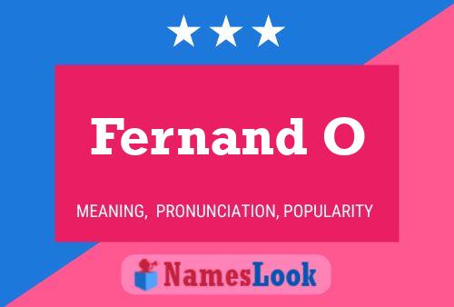 Fernand O Naam Poster