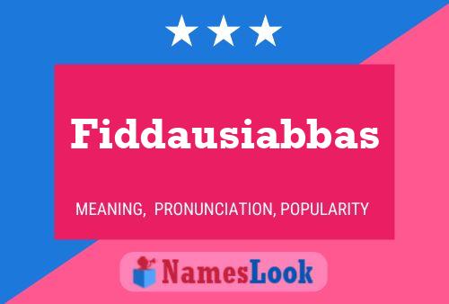 Fiddausiabbas Naam Poster