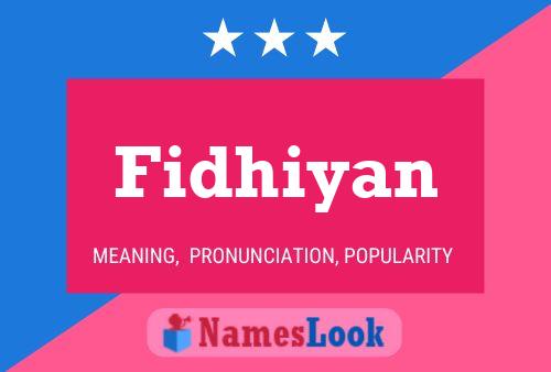 Fidhiyan Naam Poster