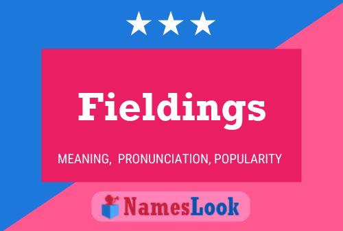 Fieldings Naam Poster