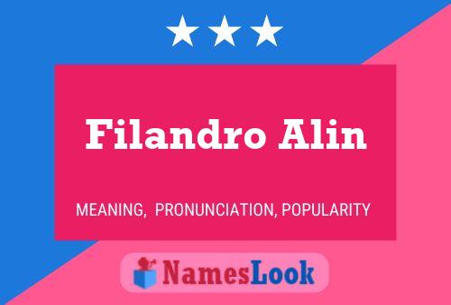 Filandro Alin Naam Poster