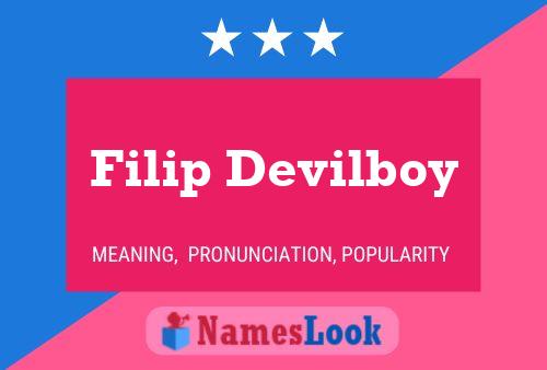 Filip Devilboy Naam Poster