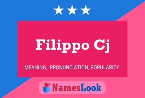 Filippo Cj Naam Poster