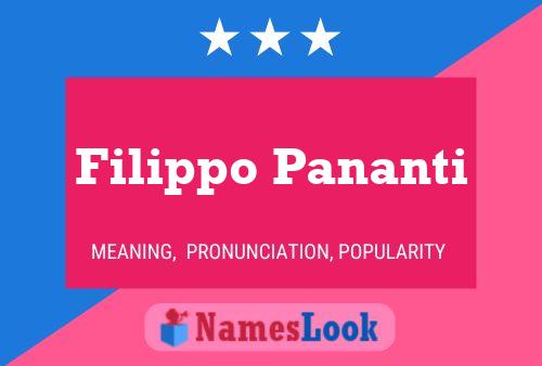 Filippo Pananti Naam Poster