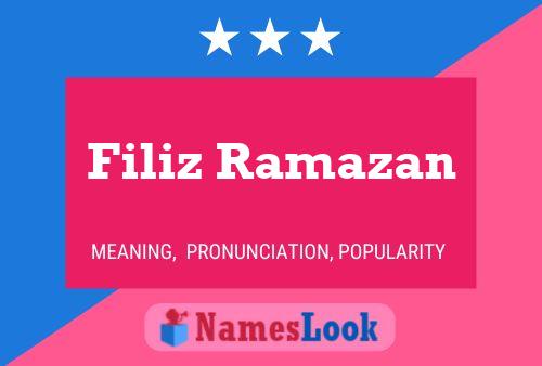 Filiz Ramazan Naam Poster