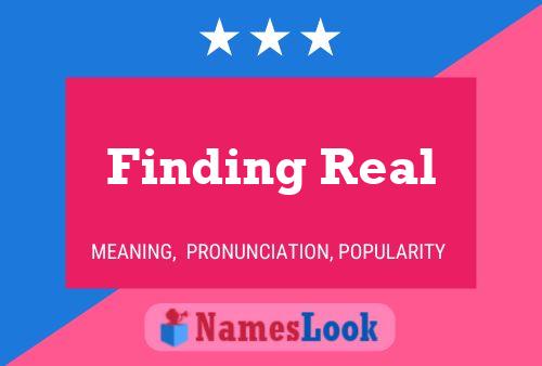 Finding Real Naam Poster