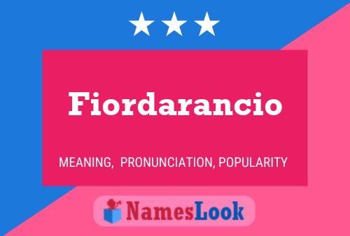 Fiordarancio Naam Poster