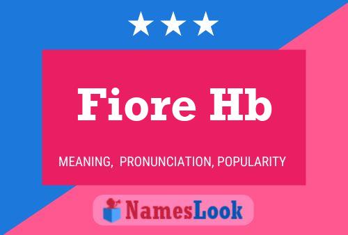 Fiore Hb Naam Poster