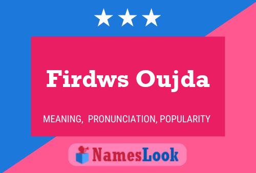 Firdws Oujda Naam Poster